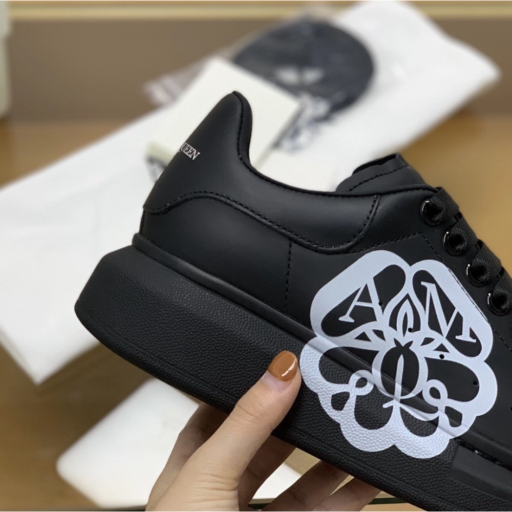Alexander McQueen MQ 3D black bloom Sneakers,Alexander McQueen,High quality Free shipping