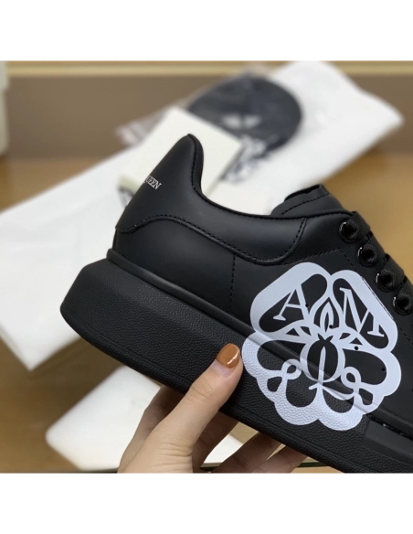 Alexander McQueen MQ 3D black bloom Sneakers,Alexander McQueen,High quality Free shipping
