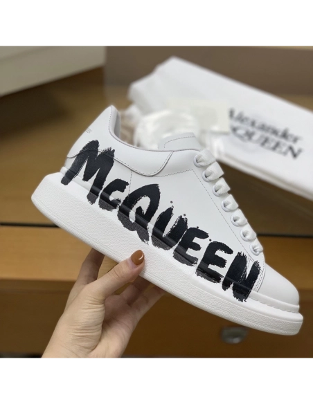 Alexander McQueen MQ 3D white letter Sneakers,Alexander McQueen,High quality Free shipping