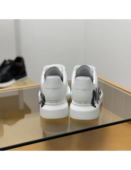 Alexander McQueen MQ 3D white letter Sneakers,Alexander McQueen,High quality Free shipping