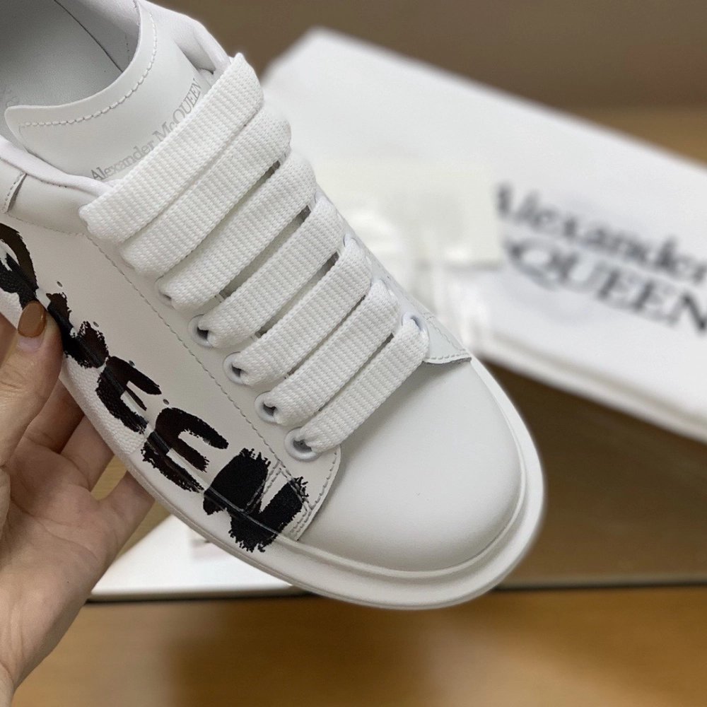 Alexander McQueen MQ 3D white letter Sneakers,Alexander McQueen,High quality Free shipping