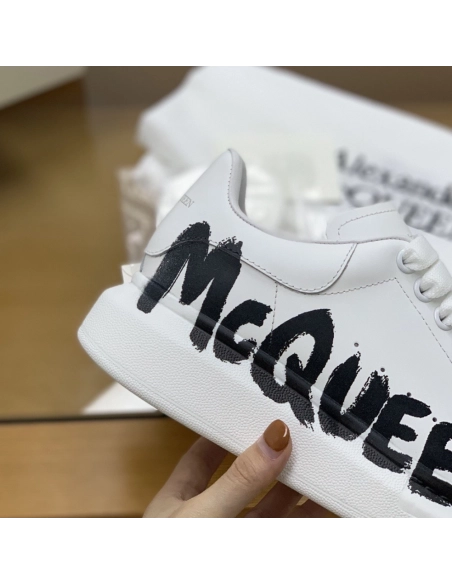 Alexander McQueen MQ 3D white letter Sneakers,Alexander McQueen,High quality Free shipping