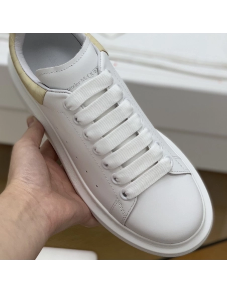 Alexander McQueen MQ Apricot bead Stone grain tail Sneakers,Alexander McQueen,High quality Free shipping