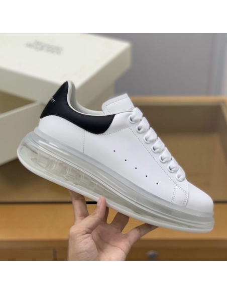 Alexander McQueen MQ Black cowhide tail Air cushion bottom Sneakers,Alexander McQueen,High quality Free shipping