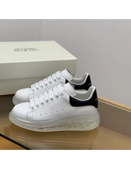 Alexander McQueen MQ Black cowhide tail Air cushion bottom Sneakers,Alexander McQueen,High quality Free shipping