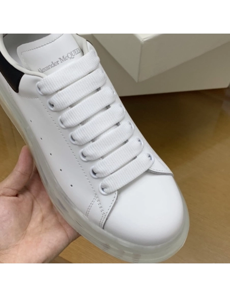 Alexander McQueen MQ Black cowhide tail Air cushion bottom Sneakers,Alexander McQueen,High quality Free shipping