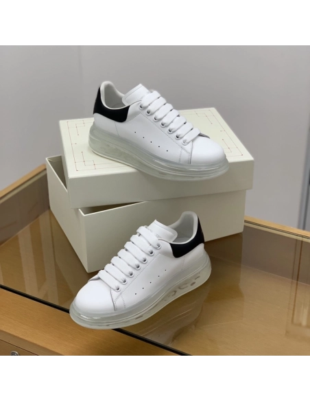 Alexander McQueen MQ Black cowhide tail Air cushion bottom Sneakers,Alexander McQueen,High quality Free shipping