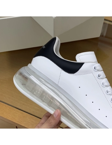 Alexander McQueen MQ Black cowhide tail Air cushion bottom Sneakers,Alexander McQueen,High quality Free shipping