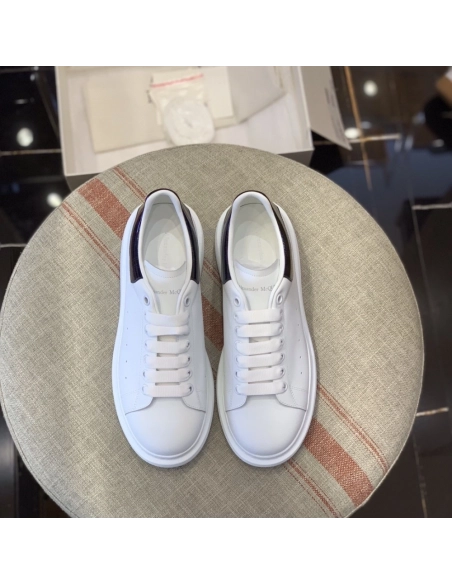 Alexander McQueen MQ Blue paint snake-grain pattern tail Sneakers,Alexander McQueen,High quality Free shipping