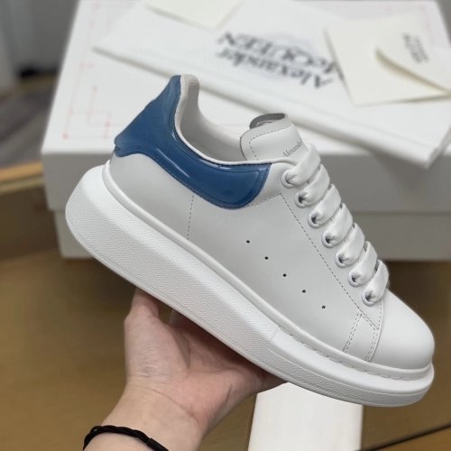 Alexander McQueen MQ Jelly Lake Blue Tail Sneakers,Alexander McQueen,High quality Free shipping