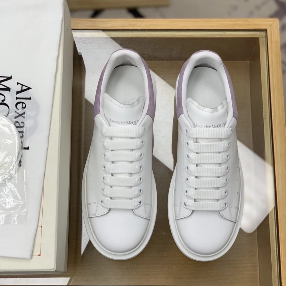 Alexander McQueen MQ Lilac purple velvet tail Sneakers,Alexander McQueen,High quality Free shipping