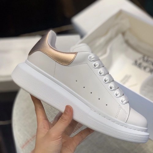 Alexander McQueen MQ rose gold tail Sneakers,Alexander McQueen,High quality Free shipping