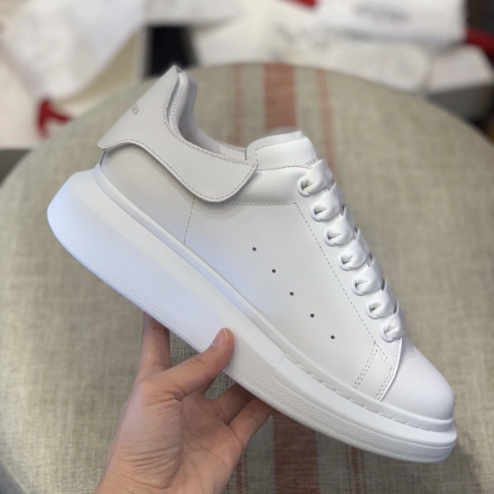 Alexander McQueen MQ White Tricolor tail Sneakers,Alexander McQueen,High quality Free shipping