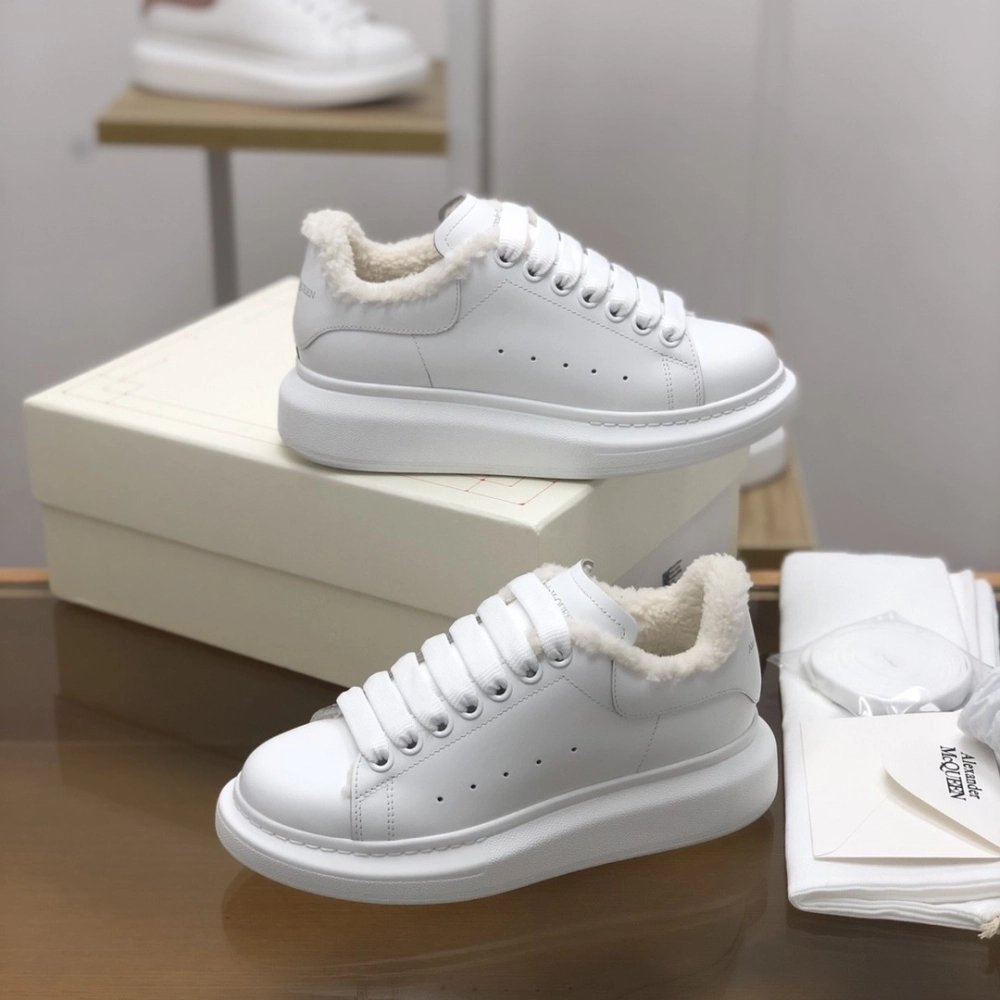 Alexander McQueen MQ White velvet Lining Sneakers,Alexander McQueen,High quality Free shipping