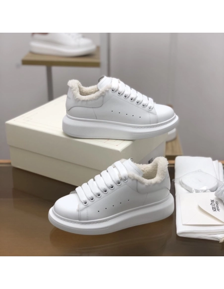 Alexander McQueen MQ White velvet Lining Sneakers,Alexander McQueen,High quality Free shipping