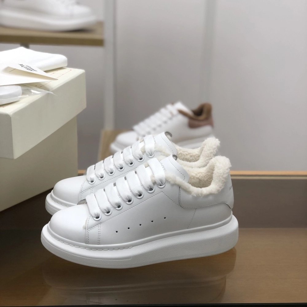 Alexander McQueen MQ White velvet Lining Sneakers,Alexander McQueen,High quality Free shipping