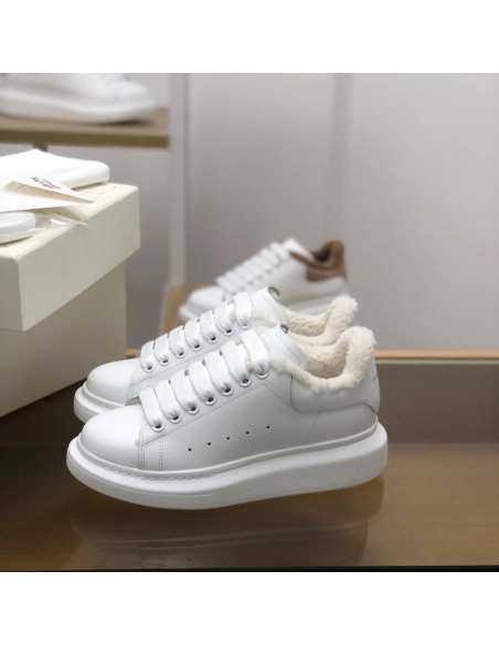 Alexander McQueen MQ White velvet Lining Sneakers,Alexander McQueen,High quality Free shipping