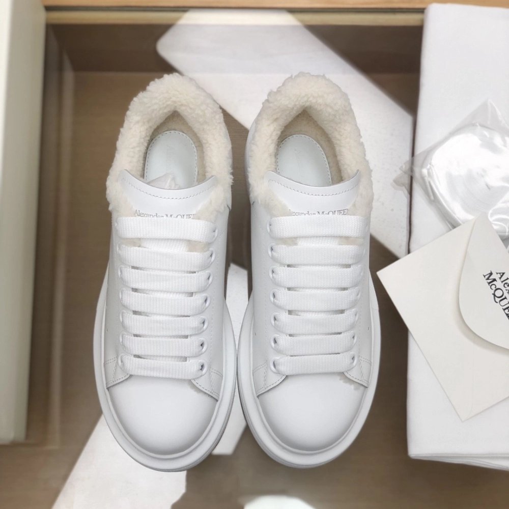 Alexander McQueen MQ White velvet Lining Sneakers,Alexander McQueen,High quality Free shipping