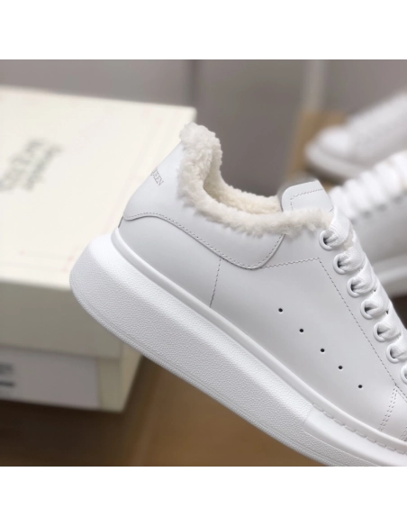 Alexander McQueen MQ White velvet Lining Sneakers,Alexander McQueen,High quality Free shipping