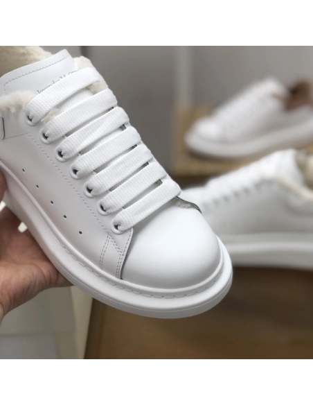 Alexander McQueen MQ White velvet Lining Sneakers,Alexander McQueen,High quality Free shipping