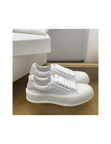 Alexander McQueen MQ White velvet tail Sneakers,Alexander McQueen,High quality Free shipping