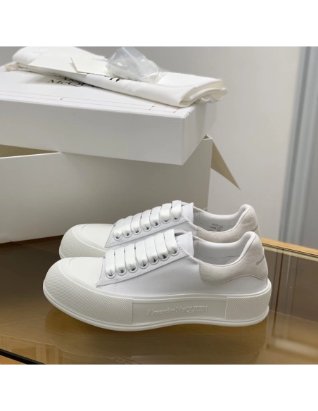 Alexander McQueen MQ White velvet tail Sneakers,Alexander McQueen,High quality Free shipping