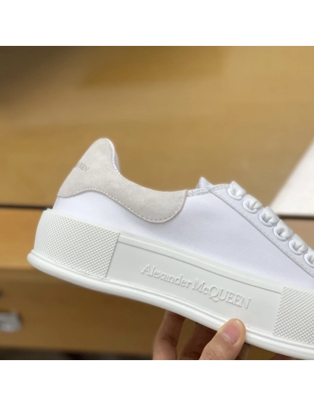 Alexander McQueen MQ White velvet tail Sneakers,Alexander McQueen,High quality Free shipping