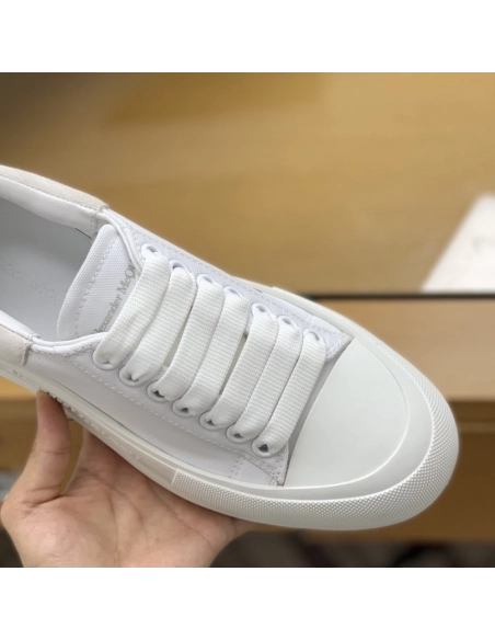 Alexander McQueen MQ White velvet tail Sneakers,Alexander McQueen,High quality Free shipping