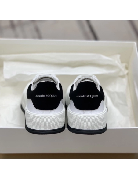 Alexander McQueen MQ White/Black velvet tail Sneakers,Alexander McQueen,High quality Free shipping
