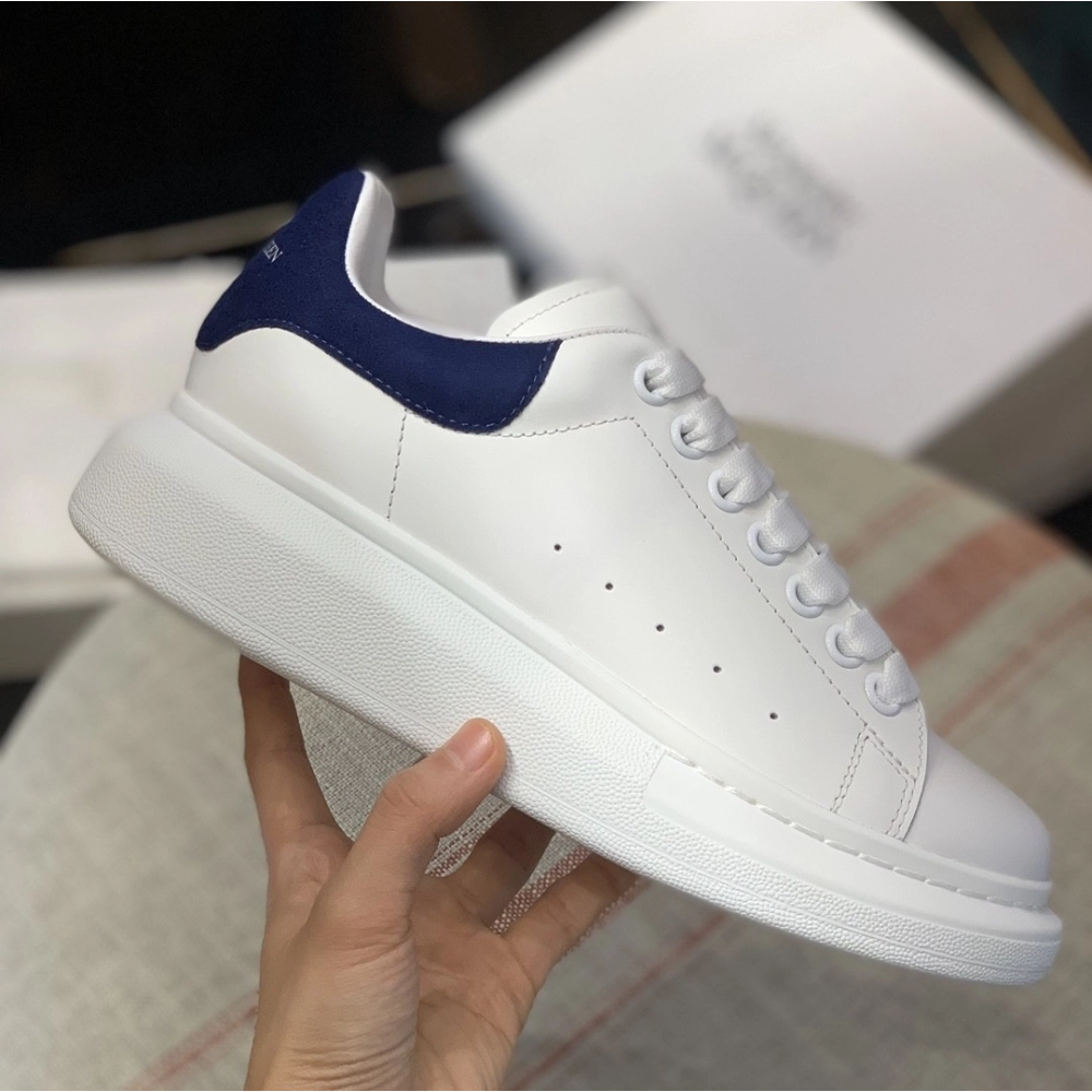 Alexander McQueen MQ Dark blue velvet tail Sneakers,Alexander McQueen,High quality Free shipping