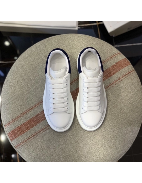 Alexander McQueen MQ Dark blue velvet tail Sneakers,Alexander McQueen,High quality Free shipping