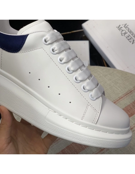 Alexander McQueen MQ Dark blue velvet tail Sneakers,Alexander McQueen,High quality Free shipping