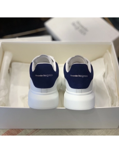 Alexander McQueen MQ Dark blue velvet tail Sneakers,Alexander McQueen,High quality Free shipping