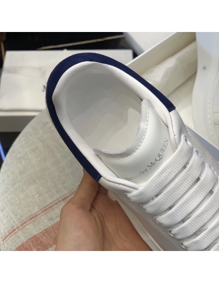 Alexander McQueen MQ Dark blue velvet tail Sneakers,Alexander McQueen,High quality Free shipping