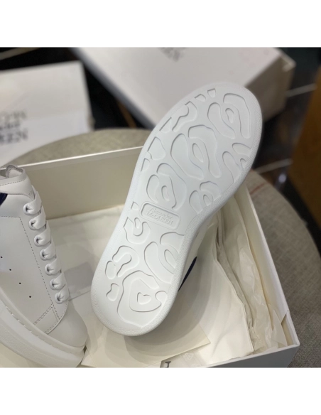 Alexander McQueen MQ Dark blue velvet tail Sneakers,Alexander McQueen,High quality Free shipping