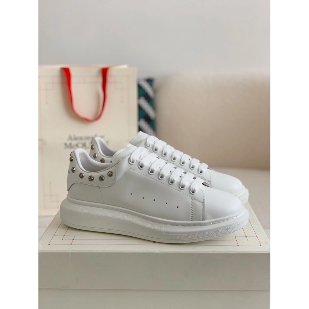 Alexander McQueen MQ White Rose nail tail Sneakers,Alexander McQueen,High quality Free shipping