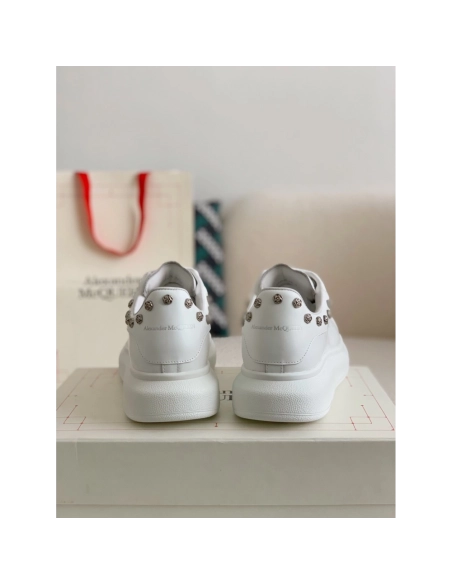 Alexander McQueen MQ White Rose nail tail Sneakers,Alexander McQueen,High quality Free shipping