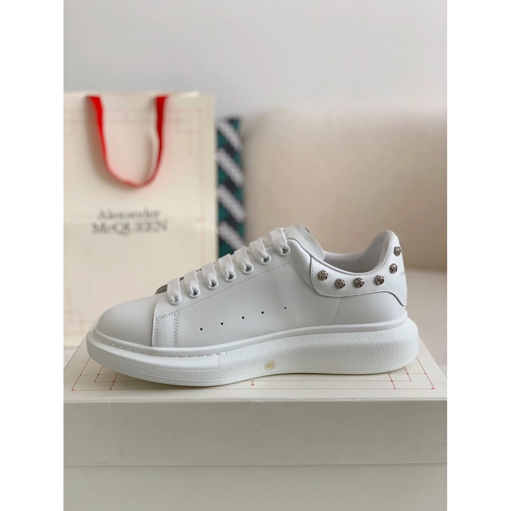 Alexander McQueen MQ White Rose nail tail Sneakers,Alexander McQueen,High quality Free shipping