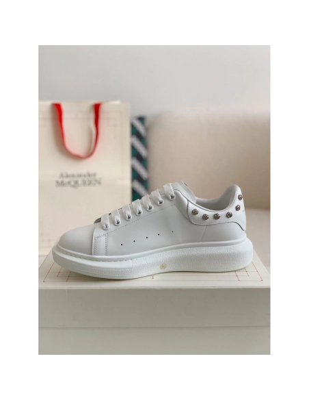 Alexander McQueen MQ White Rose nail tail Sneakers,Alexander McQueen,High quality Free shipping
