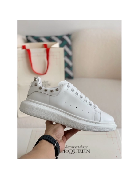 Alexander McQueen MQ White Rose nail tail Sneakers,Alexander McQueen,High quality Free shipping