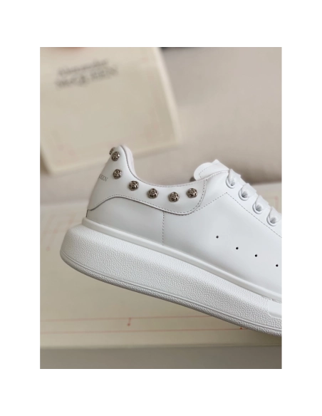 Alexander McQueen MQ White Rose nail tail Sneakers,Alexander McQueen,High quality Free shipping