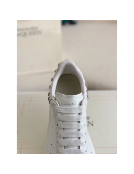 Alexander McQueen MQ White Rose nail tail Sneakers,Alexander McQueen,High quality Free shipping