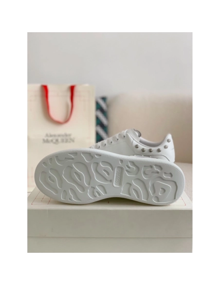 Alexander McQueen MQ White Rose nail tail Sneakers,Alexander McQueen,High quality Free shipping