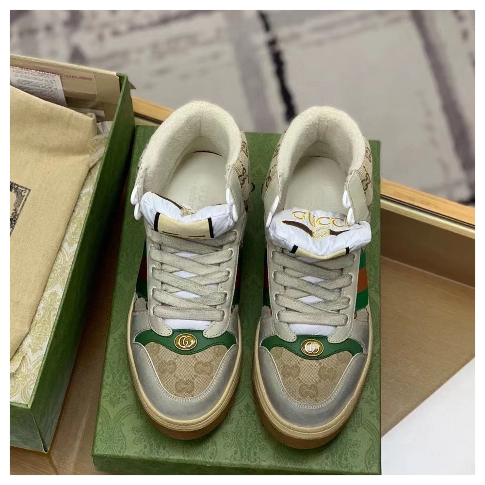 Gucci High-top Distressed sneakers,GUCCI SNEAKERS,High quality Free shipping