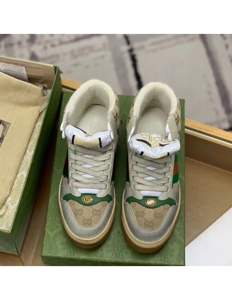 Gucci High-top Distressed sneakers,GUCCI SNEAKERS,High quality Free shipping