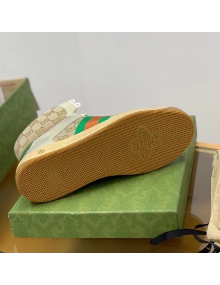 Gucci High-top Distressed sneakers,GUCCI SNEAKERS,High quality Free shipping