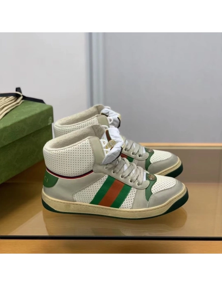Gucci High-top Distressed sneakers,GUCCI SNEAKERS,High quality Free shipping