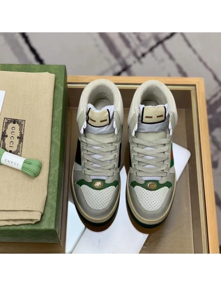 Gucci High-top Distressed sneakers,GUCCI SNEAKERS,High quality Free shipping