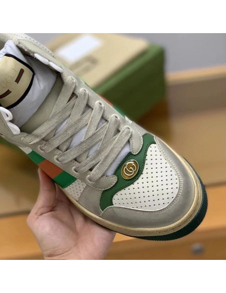 Gucci High-top Distressed sneakers,GUCCI SNEAKERS,High quality Free shipping