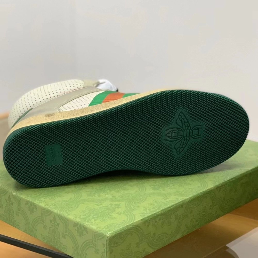 Gucci High-top Distressed sneakers,GUCCI SNEAKERS,High quality Free shipping